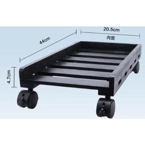 Solid wood computer case tray PC host bracket Mobile cooling CPU shelf