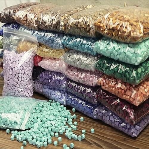 500g Octagon fire paint wax 30 colors available Golden pearlescent mixed color seal wax,diy candles making supplies,Envelope wax