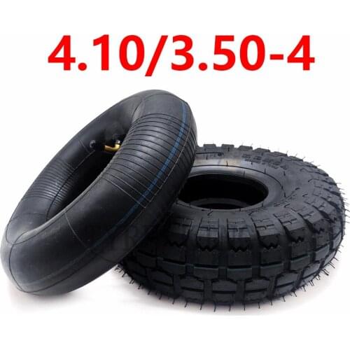 High Performance 4.10/3.50-4 Inner and Outer Tyre Tire for Electric Scooters ATV Quad Go Kart Accessories