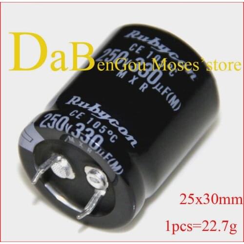 250v 330uf 100% Original New Electrolytic Capacitor capacitance Radial 25x30mm