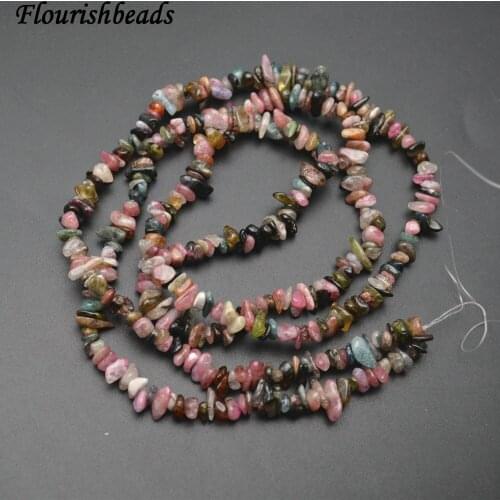 5~8mm Natural Mix color Tourmaline Stone Chips Loose Beads 5 strands per lot