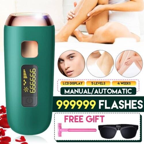 9999999 Flash IPL Laser Depilator Professional Permanent LCD Laser Hair Removal Women Painless Hair Remover Machine