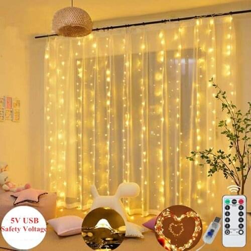 ALMGD LED Garland Curtains