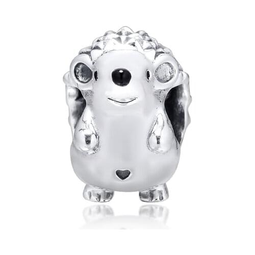Beads For Jewelry Making Nino the Hedgehog Charm Fits Sterling Silver Charms Bracelet & Bangle Fashion Female DIY Beads