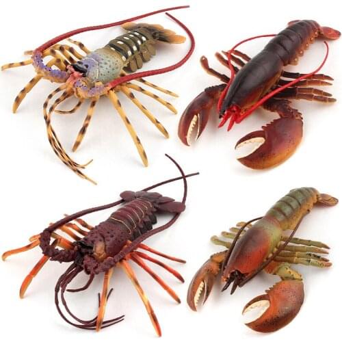 Simulation Sea Animal Lobster Model Wild Life Figures Children Early Educational Toy