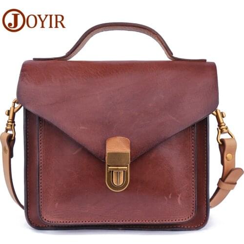 JOYIR Genuine Leather Crossbody Bags Shoulder Bag for Women Stylish Ladies Messenger Bags Cow Leather Purse and Handbags