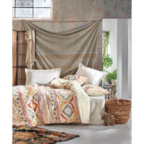 Cotton Box 100% Cotton Bedding Set, Home Textile Bedding Set, Bedspread, Duvet Cover Flat Sheet Pillow Case Wholesale Turkey