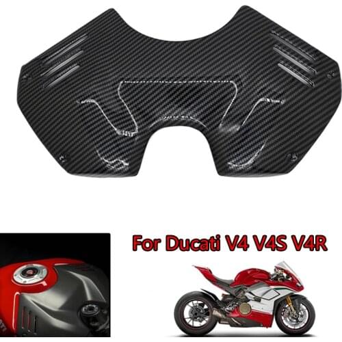 Carbon Fiber Fuel Tank Cap Motorcycle Accessories Protective Guard For DUCATI PANIGALE V4 V4S V4R Special S CORSE
