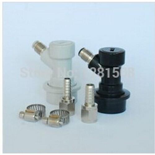 Cornelius Corny Keg Ball Lock Disconnects SET Flared Gas In Liquid Out +2 Swivel Nut Stems