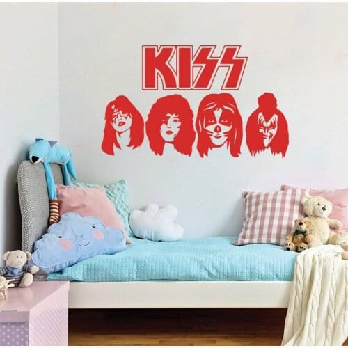 Kus Band HEADS ACE PETER PAUL GENE Auto Truck Muziek Raam Muur Sticker Vinyl Decor A4-054