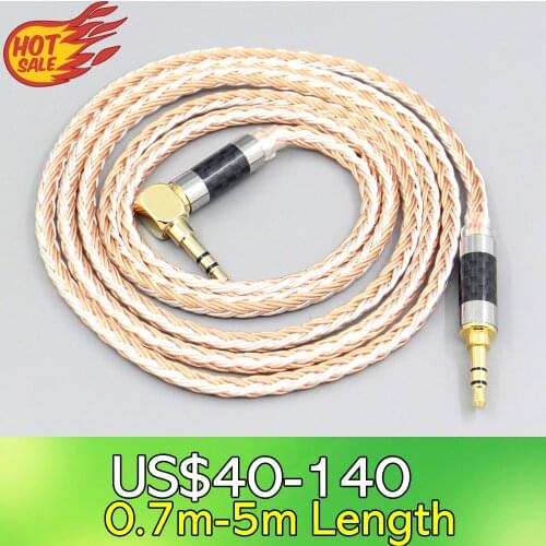 LN007666 16 Core OCC Silver Plated Mixed Headphone Cable For Fostex T50RP Mk3 T40RP Mk2 T20RP Mk2 Dekoni Audio Blue