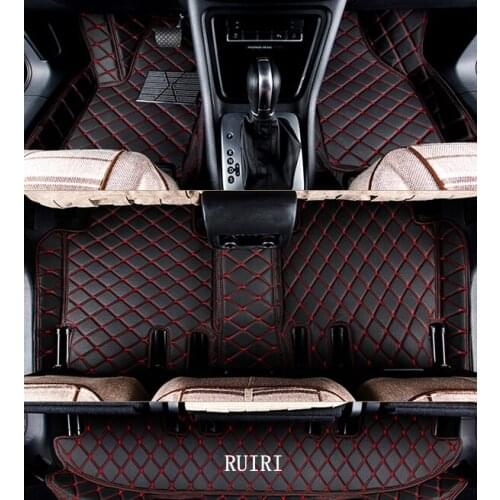 Best quality & Free shipping! Custom special floor mats for Lincoln Navigator 7seats 2013-2008 Easy to clean waterproof carpets