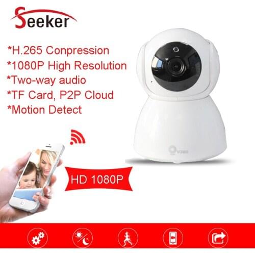 Seeker Vision V380 New Indoor Wireless Full HD 1080P PTZ Wifi Cameras 2.0MP Night Vision P2P Cloud Mobile Phone Monitor Camera