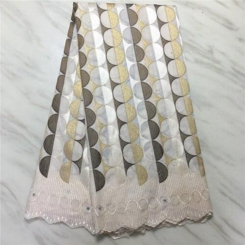 New Nigerian African Lace Fabrics 2020 High Quality Cotton Dry Lace Fabric For Men With Stones Swiss Voile Lace In Switzerland