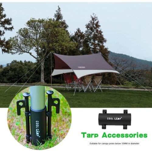 New 10 * 6cm Awning Rod Rack Tent Pole Frame Tent Awning Accessories Support Rod Fixed Tube Fishing Camp Pole Nail