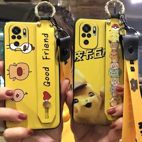 New Arrival Cartoon Phone Case For Xiaomi Redmi Note10 4G/Note10S Anti-dust Lanyard TPU