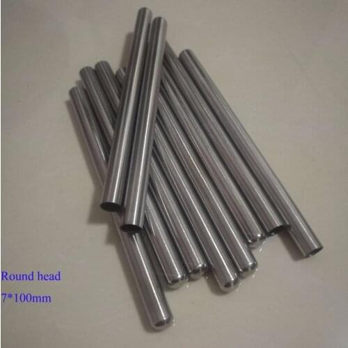 7*100mm Grade A Quality SS304 One End Closed Stainless Steel Pipes Thermowell Thermocouple Protection Tube 10pcs / lot
