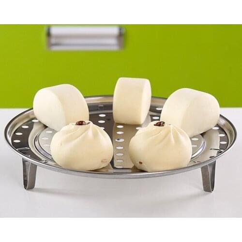 Steam Rack Kitchen Three-Legged Steamed Buns Steamed Rack Multi-Function Stainless Steel Vegetable Rack Water Shelf Steamer