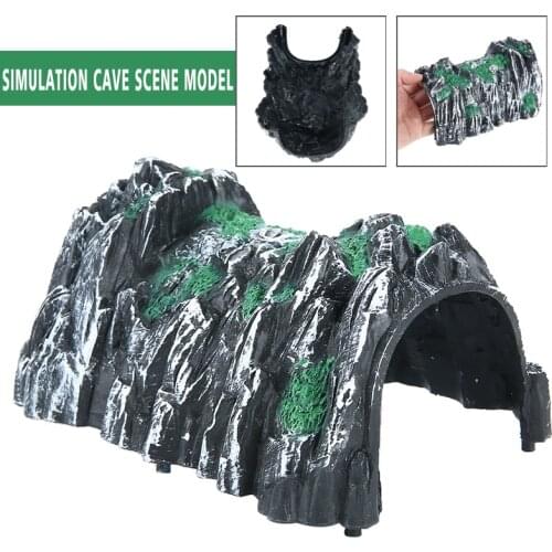 Plastic Rockery Tunnel Track Train Slot 1:87 Scale Model Toy Train Railway Cave Tunnels Sand Table Model Railway Accessories