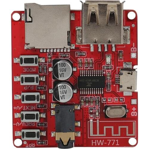 Bluetooth Audio Receiver Board with USB TF Card DIY Modified MP3 Module Micro USB 5V