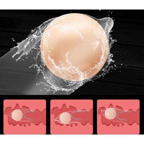 Beads Condoms For Male Penis Extender Reusable Ball Penis Sleeve Intimate Penis Massager Erotic Adult Games Erotic Accessories