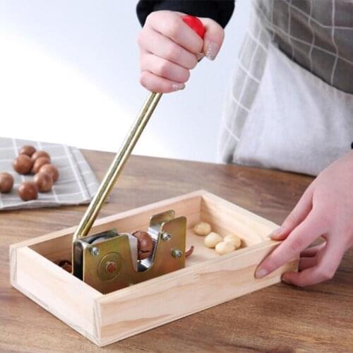 Nutcracker Nut Tongs Walnuts Heavy Duty Macadamia Opener Peeling Machine with Durable Metal Handle for Hazelnuts Almonds Cutter