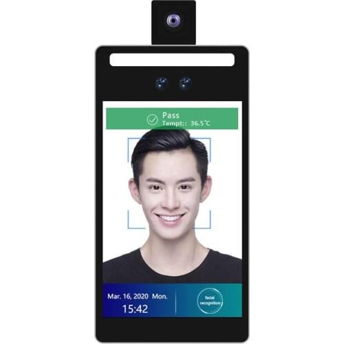 Rakinda Android System Facial Recognition Terminal Device with Dual Camera 8inch Screen for Access Control