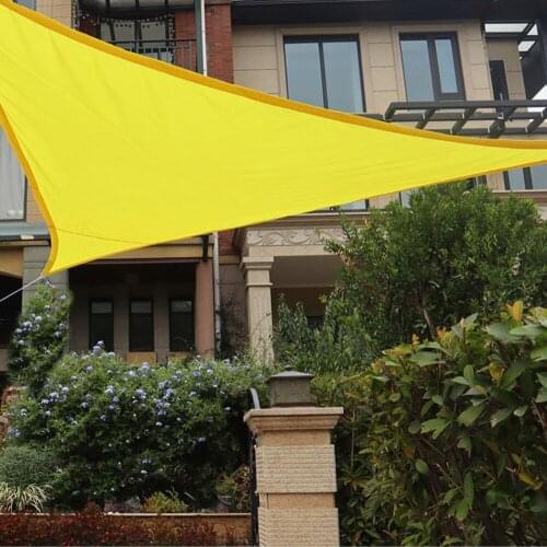 3 Ropes Shade Sail Sunshades Awnings Outdoor Courtyard UV Protection Black Anti-UV Summer Sunscreen Waterproof Open Air Triangle