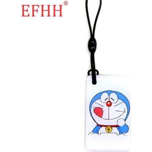 UID S50 1K 13.56Mhz Cartoon Mechanical cat Keyfob Changeable IC RFID Duplicate Clone Badge Keychain Key Tags Fast Shipping 1pcs