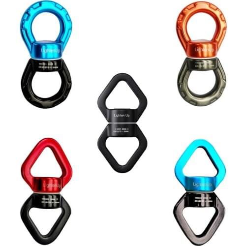 Aluminum Alloy Rope Swivel Connector Rope Climbing Hammock/Swing Setting/Aerial Dance