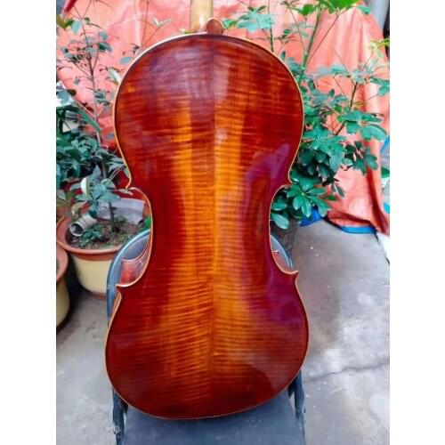 Hand made cello 7/8, solid wood maple back, ribs, neck, , SONG Brand 7/8 cello with bag,bow and rosin