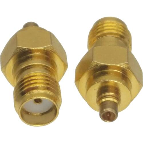10pcs Adapter converter MMCX male Plug to SMA female Jack RF COAXIAL