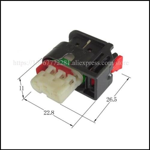 100pcs car male female Connector wiring cable 3 pin automobile housing Terminal auto Connector automotive plug DJ7037Y-1.2-21