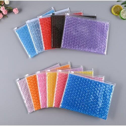 20Pcs 21x16cm Bubble Envelopes Small Ziplock Bag Waterproof Gift Packaging Bag Cosmetics Shockproof Bags Zip Lock Bubble Mailer