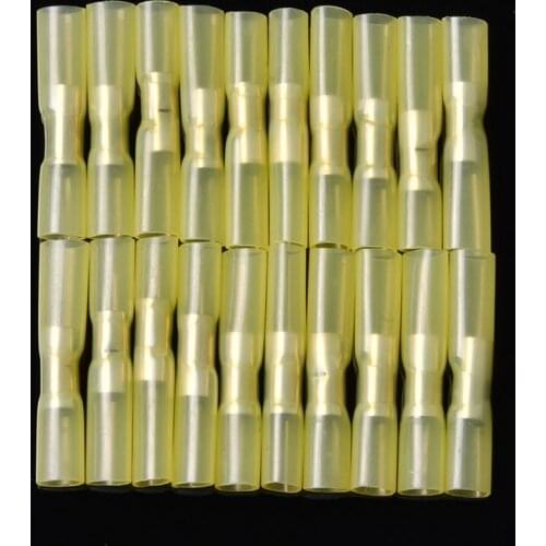 20PCS Waterproof Heat Shrink Terminals Insulated Butt Wire Connectors Cable Connectors 1.5-2.5mm2 Set