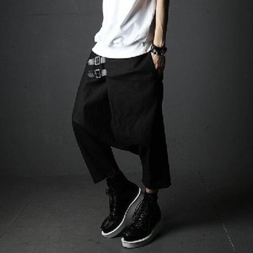 27-39 ! 2020 Mens Fashion Trend Of The Breeched Western-style Trousers Harem Pants Culottes Stage Singer Costumes Clothing