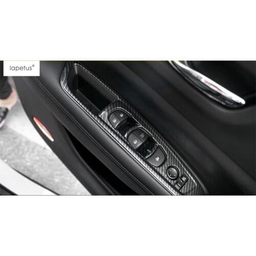 Lapetus Accessories Fit For Renault Koleos 2017 - 2020 ABS Inner Armrest Window Lift Button Protector Molding Cover Kit Trim