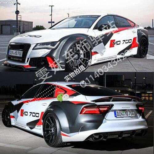 Car sticker FOR A7 Body exterior decoration Modified full car sports sticker A5