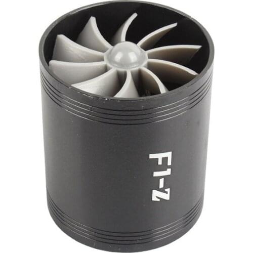 Car Double-sided Intake Dual Supercharger Air Fuel Gas Saver Fan Car Turbine Charger Modified Intake Turbines Accessories