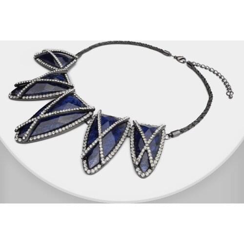 Amorita boutique Blue petal necklaces