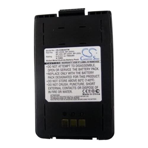 Cameron Sino 700mAh battery for ICOM IC-A23 IC-A5 IC-T8 IC-T81 IC-T81A IC-T8A BP-200 BP-200H BP-200L BP-200M BP-200XL