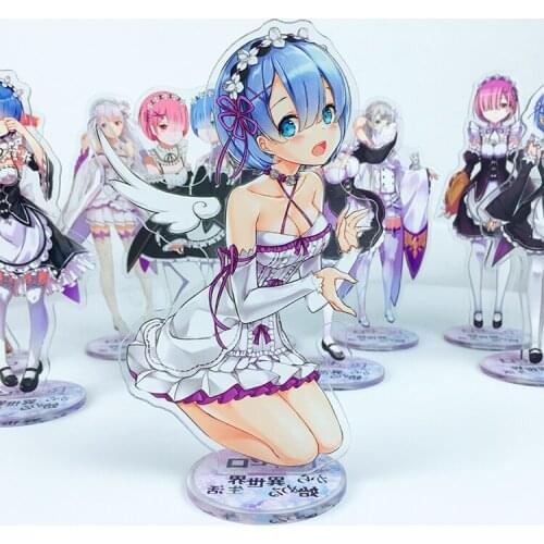 Cosmile stand Anime From different life in the world Rem Lahm acrylic display Desktop furnishing articles cosplay christmas gift