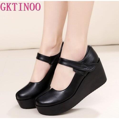 GKTINOO Leather Pumps