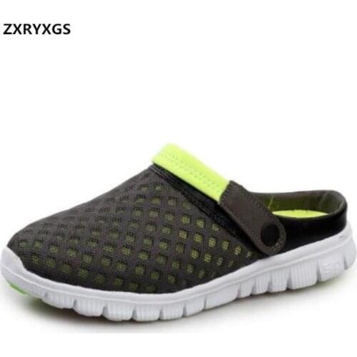 Light Breathable Mesh Summer Shoes Men Sandals Slippers 2020 Bestselling Fashion Casual Shoes Flat Sandals Men Shoes Slippers