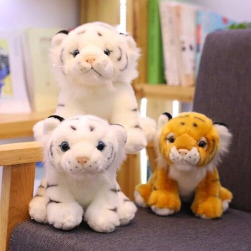 Mini Sitting Tiger Plush Toys for Children Kids Cute Staffed Animal Doll Kids Creative Gift Home Decor Christmas Gift 1pc 12cm