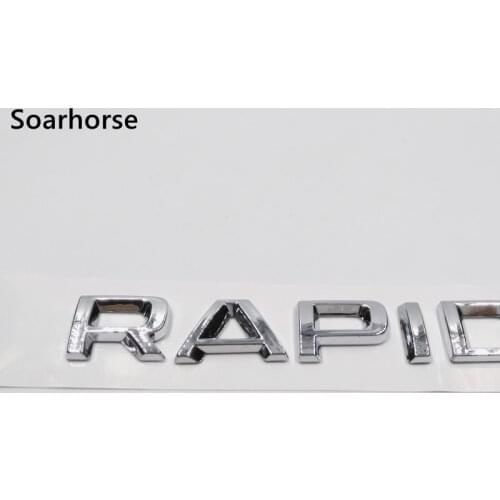 New Style For Skoda Rapid Rear Boot Badge Emblem 2012- 1.2 1.4 1.6 TDI TSI