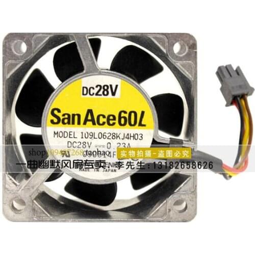 Sanyo Denki 109L0628KJ4H03 Server Cooling Fan DC 28V 0.23A 60x60x25mm 4-wire