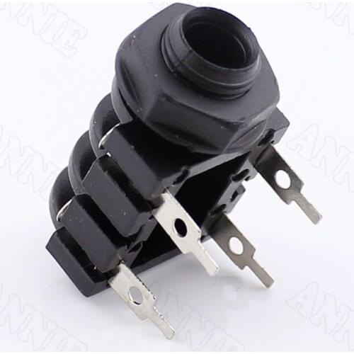 100pcs/lot 6.35/ 6.5 Straight Microphone Socket /Audio Socket Audio Accessories Mono Track/ Plastic Leech Jack