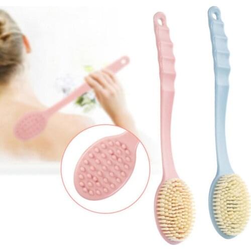 Manual Long Handle SPA Bath Exfoliating Brush Body Shower Back Massage Scrubber Body massage SPA Shower Brush
