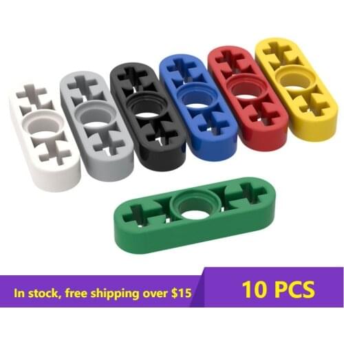 10PSC 6632 1x3Bolt Hole Arm with Shaft Blocks Parts DIYTechnical Parts Compatible Brand Educational Tech Parts Toys For children